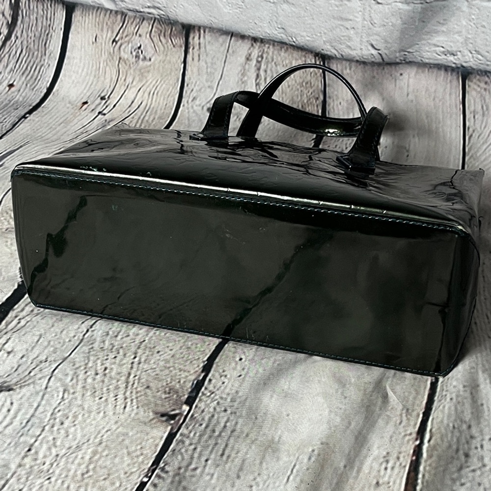 Louis Vuitton Shiny Black Satchel - Picture 5 of 7